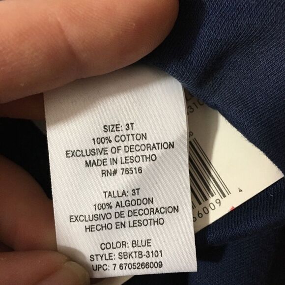 Simply Basic Boys Turtle neck Long Sleeved Tee 3T - Picture 3 of 3